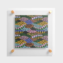 Abstract Flower Meadow Modern Contemporary Art Floating Acrylic Print