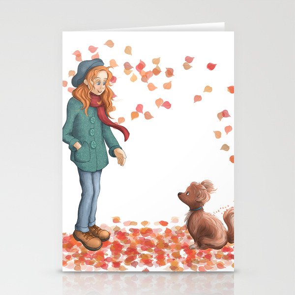 just a two of us autumn stationery cards by cherry14 society6