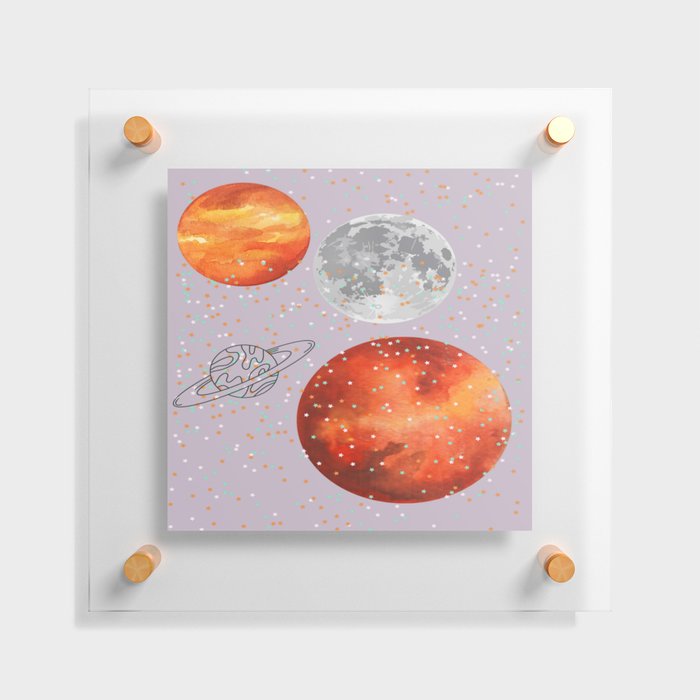 I can meet you in the galaxy  Floating Acrylic Print