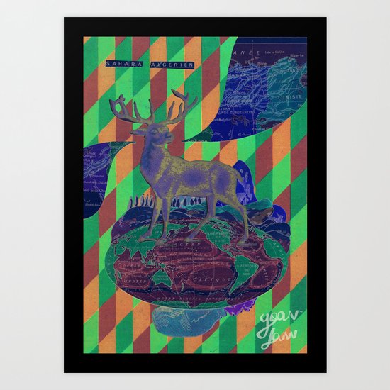 Sahara algerien Art Print