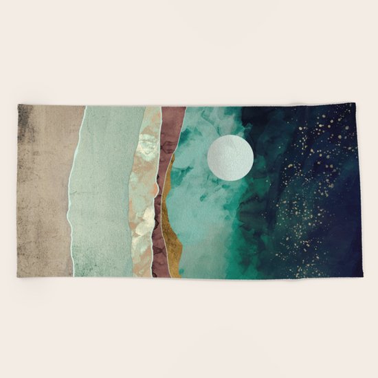 Spring Night Beach Towel
