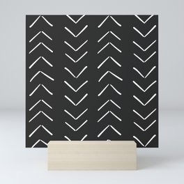 Boho Big Arrows in Black and White Mini Art Print