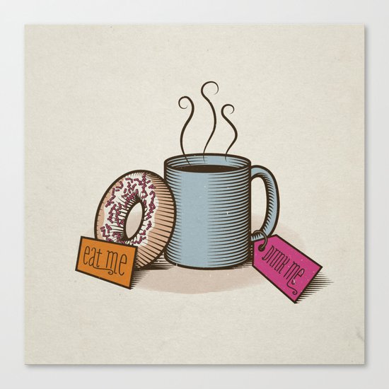 Breakfast in Wonderland Canvas Print