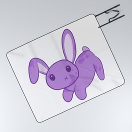 Purple Bunny Picnic Blanket