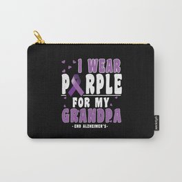 Purple For Grandpa Alzheimer Alzheimer's Awareness Carry-All Pouch