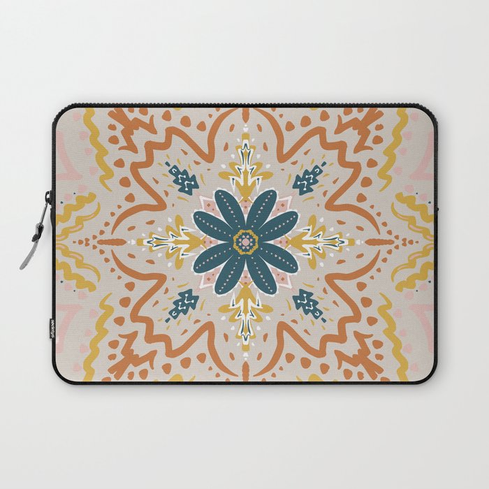 Mandala - Pink and yellow Laptop Sleeve