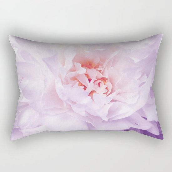 Purple Peony Rectangular Pillow