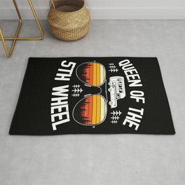 Queen Of The 5th Wheel Funny Camping Rug