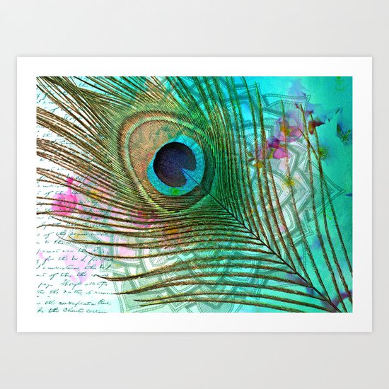 Peacocktail Art Print