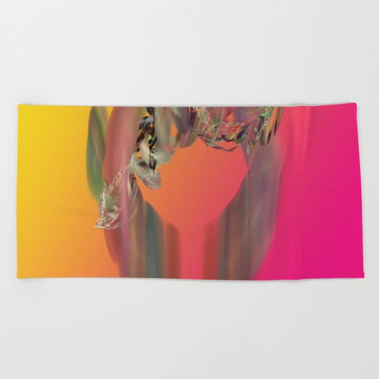 Floral Ring Beach Towel
