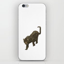  digital painting of a leopard in shades of brown iPhone Skin