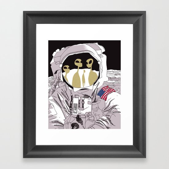 Meet Buzz Aldrin Framed Art Print