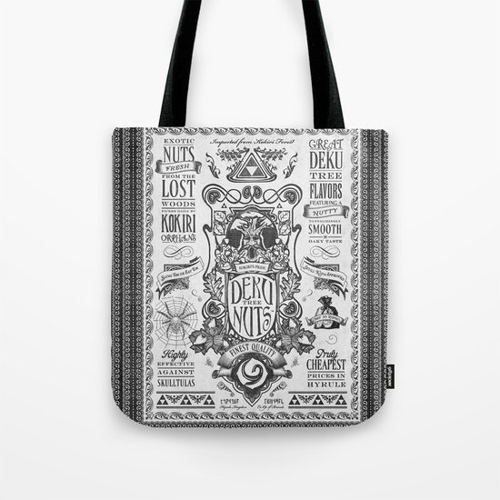 Legend of Zelda inspired Deku Nuts Vintage Advertisement Tote Bag