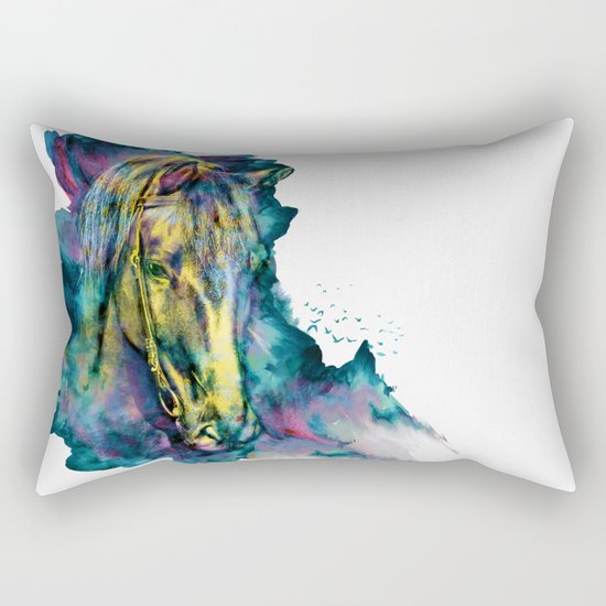 Horse Chained Beauty Rectangular Pillow