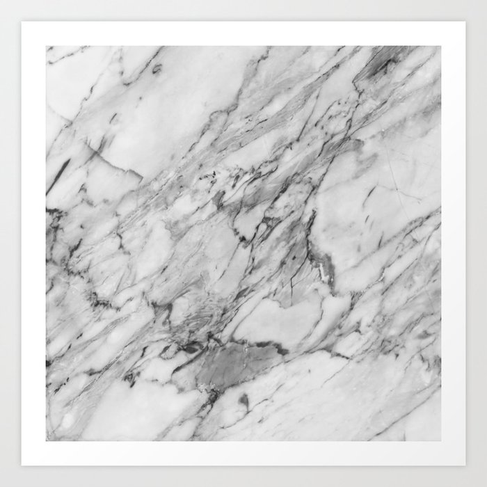 Carrara Marble Art Print