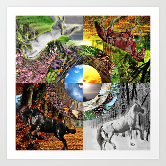 The Four Seasons Of The Apocalypse Art Print By Boiledbeans Society6