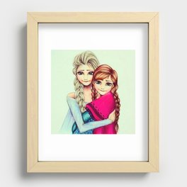 Frozen Sisters by Gabriella Livia Recessed Framed Print