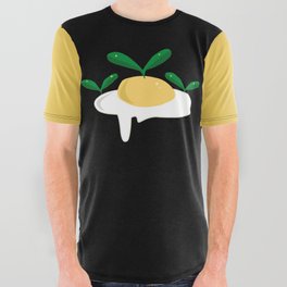 EggPlant Production All Over Graphic Tee