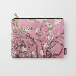 Vincent van Gogh Blossoming Almond Tree (Almond Blossoms) Pink Sky Carry-All Pouch | Almond, Apple, Japanese, Garden, Cherries, Japan, Blossom, Painting, Blossoms, Vangogh 