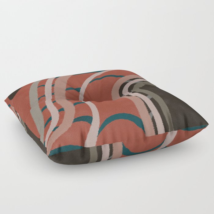 Abstract acrylic “ country fields”  Floor Pillow