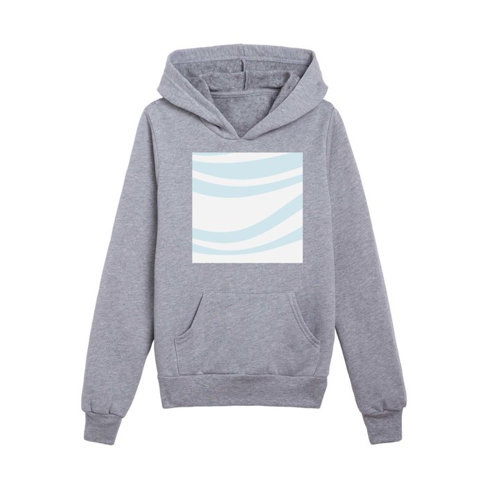 Minimal Curve Line Pattern Kids Pullover Hoodie