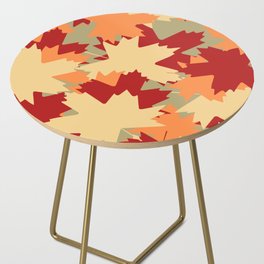 Maple Leaf pattern (Autumn colours) Side Table