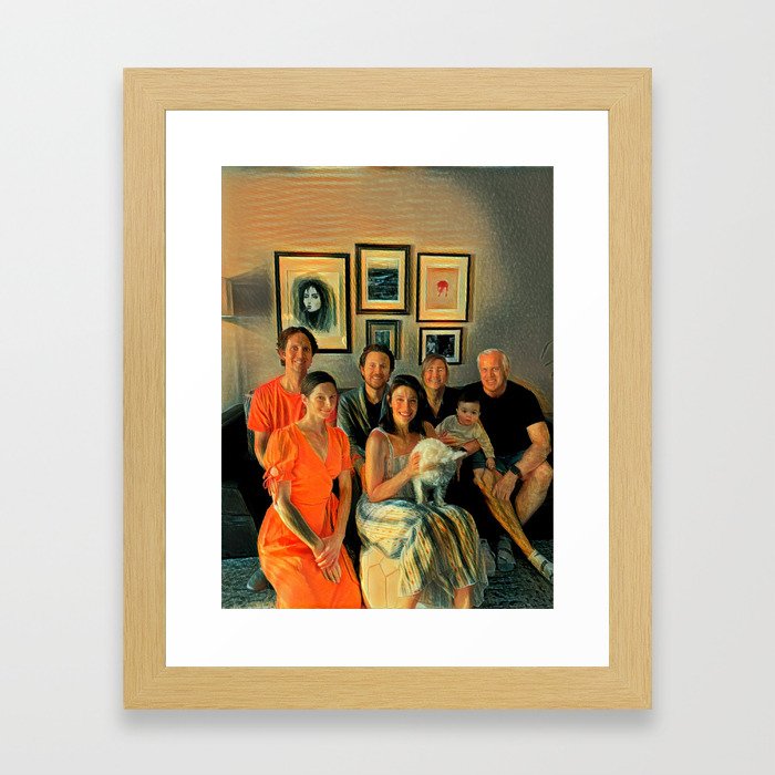 Family Picture Time Framed Art Print