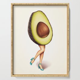 Avocado Girl Serving Tray