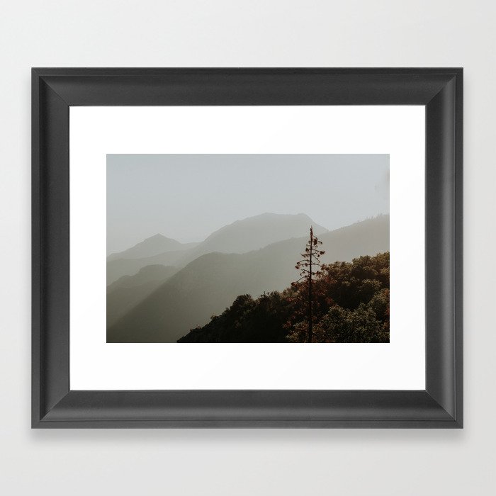 Smokey Golden Hour Framed Art Print