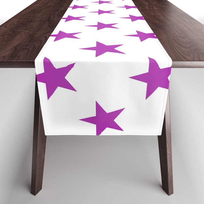 Stars (Purple & White Pattern) Table Runner