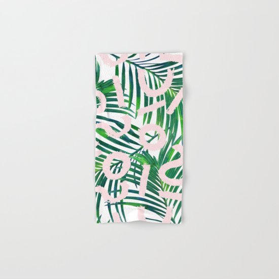 Palm Blabber #society6 #decor #buyart Hand & Bath Towel