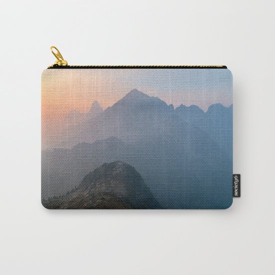 Pastel sunset peak Carry-All Pouch