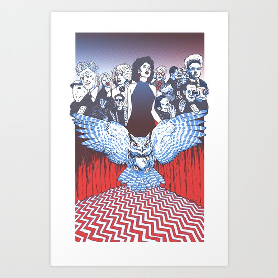 BLACK LODGE BURLESQUE Art Print