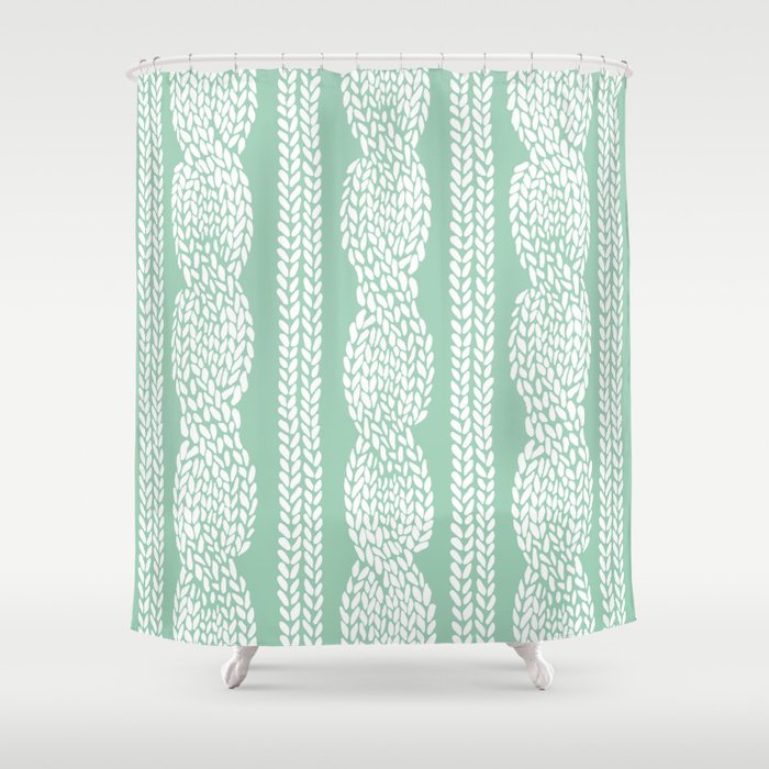 mint shower curtain