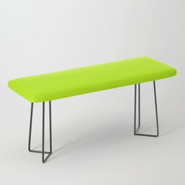 BITTER LIME COLOR. Vibrant Green solid color Bench