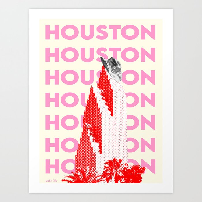 Houston Art Print