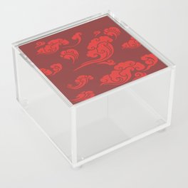 Cloud Swirls - Red Acrylic Box