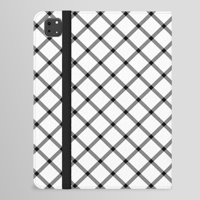 Classic Gingham Black and White - 06 iPad Folio Case