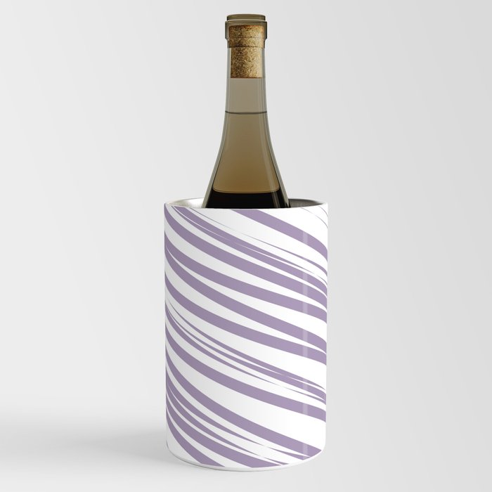 Light purple stripes background Wine Chiller