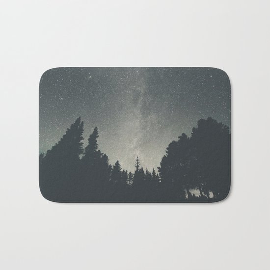 Stars over the forest II Bath Mat