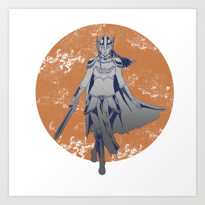images Valkyrie Norse Artwork valkyrie viking nordic norse myth valhalla gift art print by pubeast