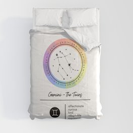 Gemini Zodiac | Color Wheel Comforter
