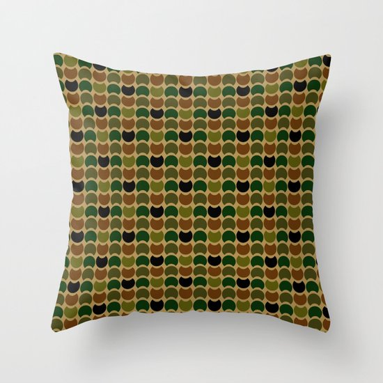 HobNob Camo Multi Throw Pillow