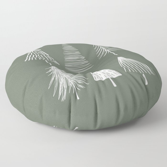 Xmas Trees Green Floor Pillow