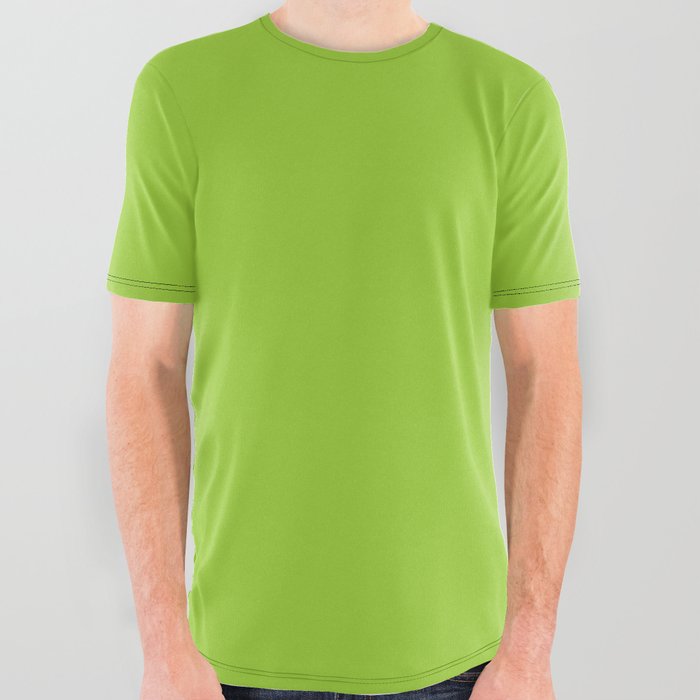 GREEN APPLE COLOR All Over Graphic Tee