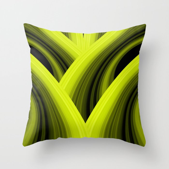 Abstract green tree  251 Throw Pillow