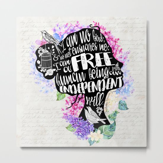 Jane Eyre - No Bird Metal Print