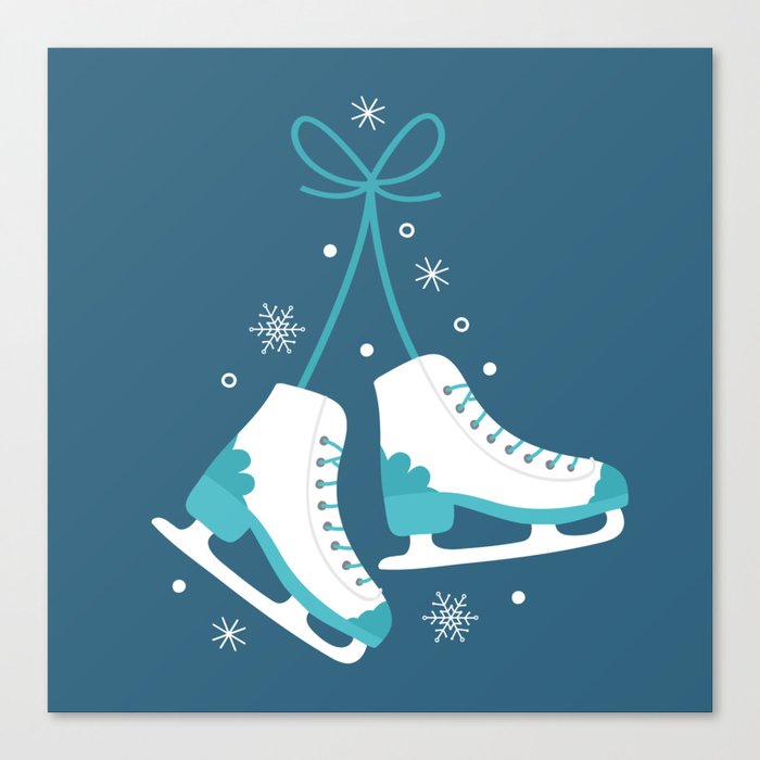 Ice Skates Canvas Print