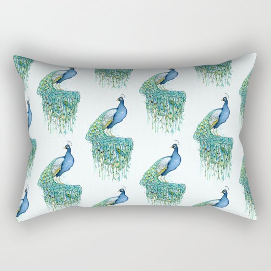 Peacock Rectangular Pillow