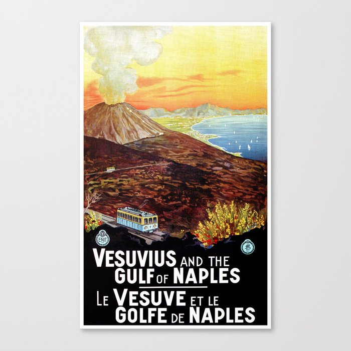Vesuvius and the Gulf of Naples Canvas Print